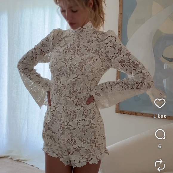 Size Small Stone Cold Fox Lainey Romper - Picture 5 of 7